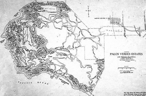 Original Road Plan for Palos Verdes